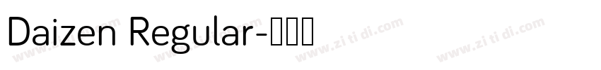 Daizen Regular字体转换